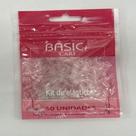 Elástico de Silicone para Cabelo Penteados 50 Unidades Basic+ Transparentes
