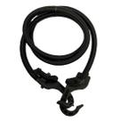 Elástico Extensor Estique Grosso Preto 4,0mt p/ Moto e Bike Com Ganchos de Plástico - 10 unidades