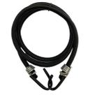Elástico Extensor Estique Preto 1,5mt p/ Moto e Bike Com Ganchos de Ferro - 10 unidades