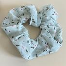 Elástico Laçarote para Cabelo Estampa de Flor