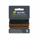 Elástico Para Cabelo de Silicone Emborrachado Mix-SPORTBR