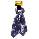 Elástico Scrunchie Lenço de Cabelo Estampado Marco Boni Cor:Azul Marinho Elástico Scrunchie Lenço de Cabelo Estampado Marco Boni Cor:Azul Marinho