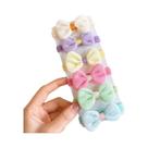 Elásticos De Cabelo Com Laço De Flor Para Meninas E Mulheres, 12 Peças, Acessórios De Cabelo,