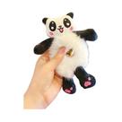 Elásticos De Cabelo De Pelúcia Femininos Com Desenhos Animados Fofos De Sapo, Panda E Pato Amarelo,