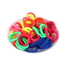 Elásticos De Cabelo Em Nylon Cores Vibrantes (Candy Colors) - Kit Com 50 Peças Para Mulheres E Elásticos De Cabelo Em Nylon Cores Vibrantes (Candy Colors) - Kit Com 50 Peças Para Mulheres E