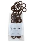 Elásticos de cabelo Heliums mini sem costura 40 unidades castanho escuro