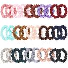 Elásticos de cabelo KECUCO 30 peças pequenos de cetim multicoloridos Elásticos de cabelo KECUCO 30 peças pequenos de cetim multicoloridos