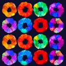 Elásticos de cabelo MiraWish Glow in the Dark com 3 modos de luz x16