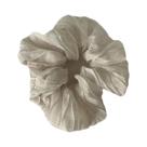 Elásticos De Cabelo Plissados De Algodão Com Renda Preta E Branca, Faixas De Cabelo Francesas Retrô,