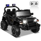 Electric Ride on Car XVD 12V Kids com controle remoto preto