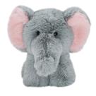 Elefante cinza mais macio do mundo, 23 cm, de pelúcia, para bebês