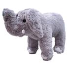 Elefante Cinza Tromba Levantada 29cm - Pelúcia