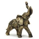 Elefante Da Sorte Indiano Enfeite Sabedoria Escultura Resina