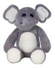 Elefante de pelúcia cinza olhão Pibu E25M 48cm