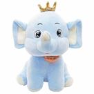 Elefante de pelúcia com coroa 35 cm