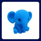 Elefante Decorativo Estilo Tricô Enfeite para Decoração Elefante Decorativo Estilo Tricô Enfeite para Decoração