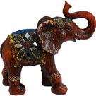 Elefante Efeito Madeira Manto Azul - F81237
