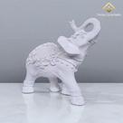 Elefante em Gesso Branco 23Cm Estátua Atemporal P/ Decoração E Projetos Artesanais VÁRIAS VARIEDADES