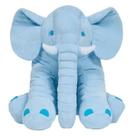 Elefante Pelúcia 60cm Azul Buba