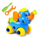 Elefantinho Educativo p/ Montar com Chave Brinquedo Didático Desenvolvimento Infantil