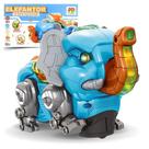 Elefantor Bate e Volta Robô Elefante Eletrônico DM TOYS