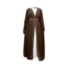 Elegante Cardigã Feminino Muçulmano: Moda Oriente Médio, Turca, Árabe, Dubai - Macacão Com Detalhes