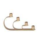 Elegante castiçal dourado de 4 braços para decoração romântica de jantar