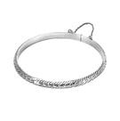 Elegante Pulseira feminina De Prata 925 Rígida E TRABALHADA