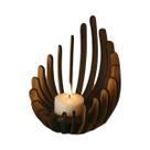 Elegante Suporte De Vela De Lótus Em Madeira, Montado À Mão, Centro De Mesa Para Velas Tealight,