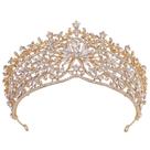 Elegante tiara de borboleta barroca com cristais para noivas