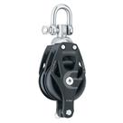 Elemento duplo de alumínio Block Harken de 60 mm com giro e suporte Elemento duplo de alumínio Block Harken de 60 mm com giro e suporte