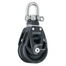 Elemento duplo de alumínio Block Harken de 60 mm com giro