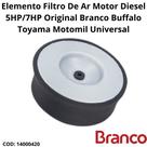 Elemento Filtro De Ar Motor Diesel 5HP/7HP Original Branco Buffalo Toyama Motomil Universal