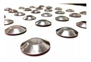 Elemento tátil alerta inox adesivado