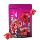 Eletrólito em pó, vitamina C, chá preto, hibisco, sem açúcar