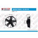 Eletroventilador Axial 11 Polegadas Soprante 1 Velocidade Ip43 Caminhao Onibus 101300112