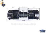 Eletroventilador radial duplo t60-79 r100 s/carcaca 1 velocidade 24v climatizadores interclima - 101104424