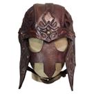 Elmo Viking Nórdico Couro Marrom Para Cosplay Medieval