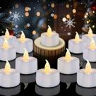 Eloer Velas de Chá LED Sem Chama 100 Unidades Branco Quente