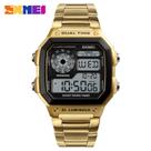 elógio de pulso digital Skmei 1335 com corria de aço inoxidável