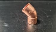 Eluma cotovelo cobre 45 15 mm
