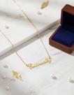EMANUELLY COLAR DE NOME FOLHEADO A OURO 18k