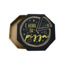 Emb. p/pizza 30cm kraft impressa e hora - pc c/25