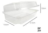 Embalagem Bp20 Doce Retangular Pote Bipack Com 50 Uni