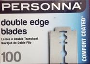 Embalagem branca Razor Blades Personna Double Edge de 100 unidades