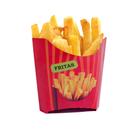 Embalagem Caixa Caixinha de Batata Frita Vermelho com 100 Unidades