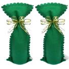 Embalagem de Natal em Feltro para Garrafa 16cm x 45cm c/2 pç