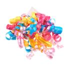 Embalagem de presente WRAPAHOLIC Curly Bows, pacote com 12, azul, amarelo, rosa