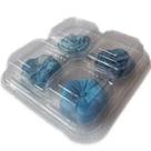 Embalagem flip petit four transparente pct c/ 05un