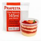 Embalagem marmita vasilha Pote C Tampa Pequeno Descartável Freezer microondas bolo doce festa porção 145ml 72 UNI